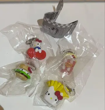 헬로키티 아메리칸 디자인 메지루시 액세서리 4개 세트