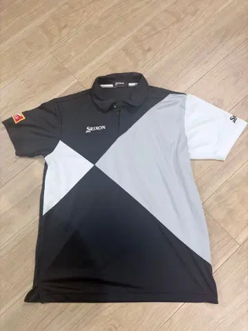 Srixon 피케 셔츠 블랙/그레이