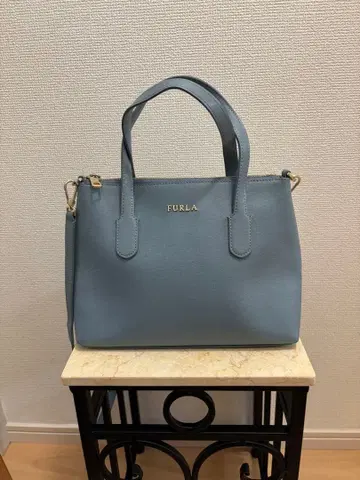 FURLA 스카이블루 토트백