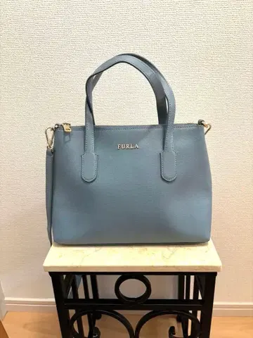 FURLA 스카이블루 토트백