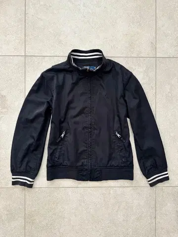랄프 로렌 블랙 블루종 키즈 150 트랙 자켓 저지