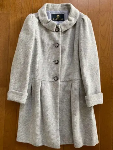 CLATHAS 그레이 코트 사이즈 38