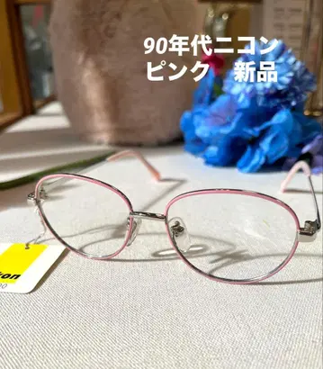 90년대 여성용 키즈 니콘 안경 새상품 핑크 매장 재고
