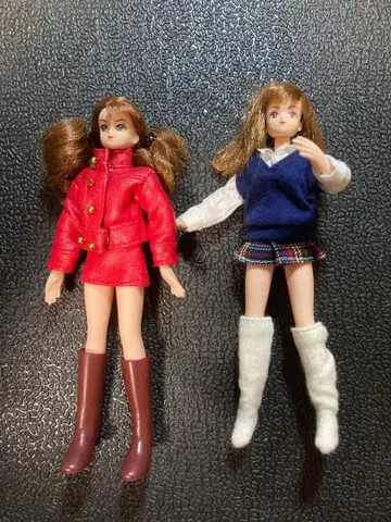 컴팩트 인형] 타카라 2체 세트 현상품 상태 B