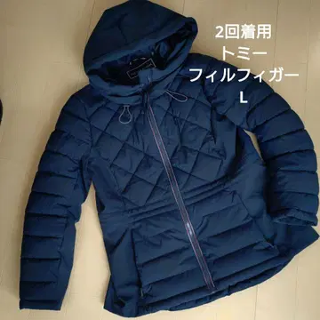 타미힐피거 충전솜 후드 부착 코트