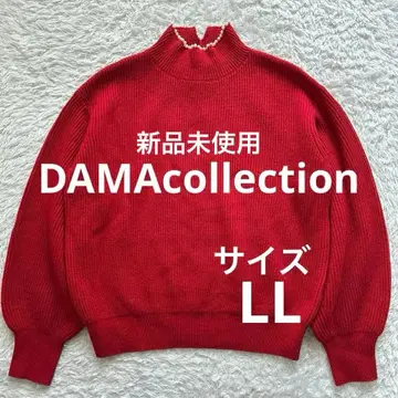 DAMAcollection 펄 비즈 하찌 니트 풀오버