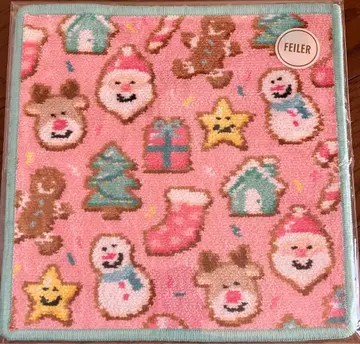 [ 미사용 새상품 ] 페이저 손수건 크리스마스 쿠키 WEB 한정 컬러