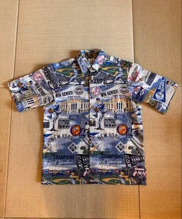 레인스푸너 뉴욕 양키스 알로하 셔츠 반팔 셔츠 사이즈 S