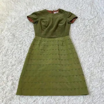 tocca 벨로아 자수 원피스 그린 4