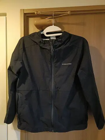 ROGER EGGERS 후드 부착 나일론 자켓 네이비