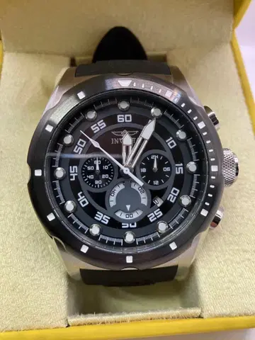 INVICTA 크로노그래프 손목시계 블랙