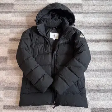 PYRENEX 후드 부착 블랙 다운 자켓