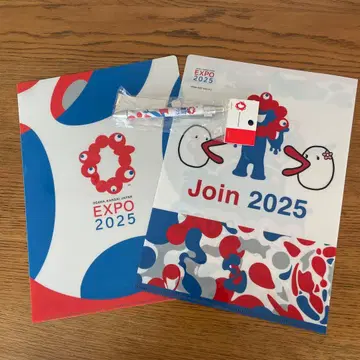 오사카 간사이 만박 2025 캐릭터 미야쿠미야쿠 클리어 파일 2장, 볼펜