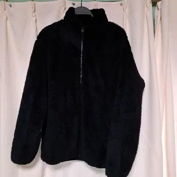 UNIQLO 보아 플리스 자켓 풀 집업 블랙 XL 남성용