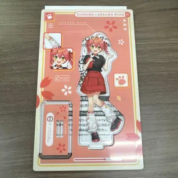 스시로 콜라보 한정판 아크릴 스탠드 사쿠라 미코 미코치