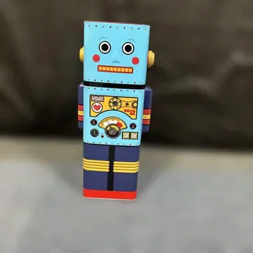 로봇 모양 캔디 빈 틴케이스