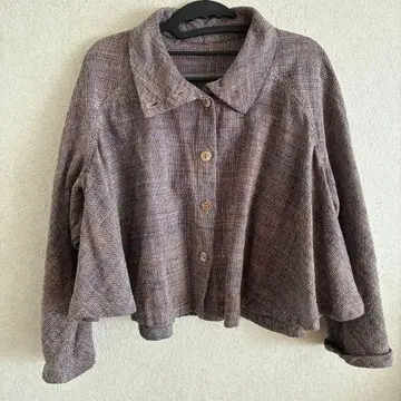 우사토 Chacott 울 혼방 브라운 자켓