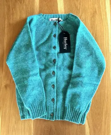 Harley of Scotland 여성용 하이 버튼 가디건 울