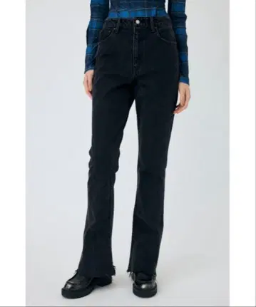 moussy 블랙 부츠컷 데님