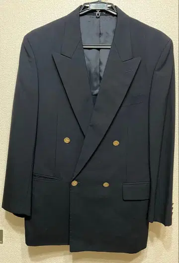 네이비 더블 브레스트 자켓