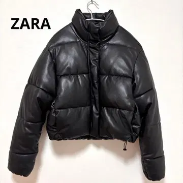 새상품급 ZARA 블랙 크롭 자켓 XS 블랙 인조 가죽