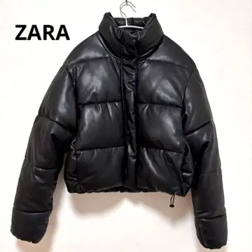새상품급 ZARA 블랙 크롭 자켓 XS 블랙 인조 가죽