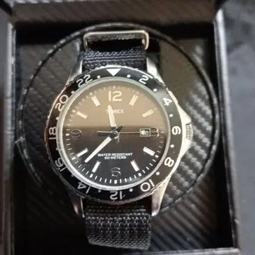 Timex 손목시계 블랙 50m 방수