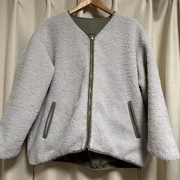 GLOBAL WORK 리버서블 보아 블루종