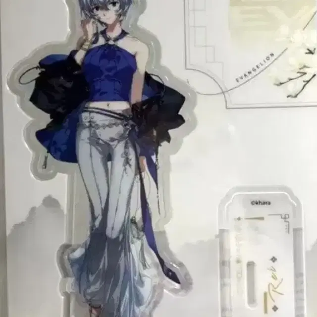 에반게리온 콜라보 카페 아야나미 레이 아크릴 스탠드 굿즈 피규어 인형