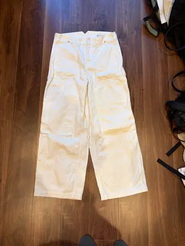 유니온런치 화이트 페인터 팬츠