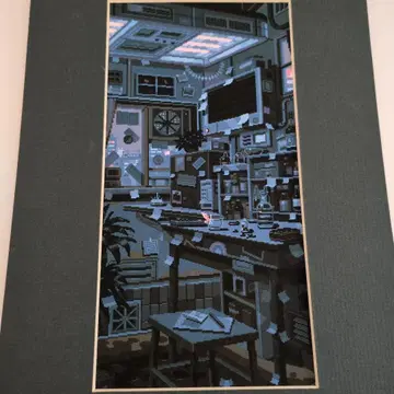 WANEELLA 픽셀 아트 와니라 현대 아트 실내 풍경