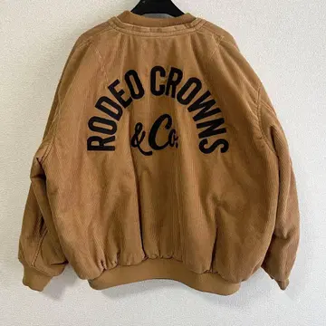 RODEO CROWNS 코듀로이 나일론 자켓 리버서블 착용컷 있음