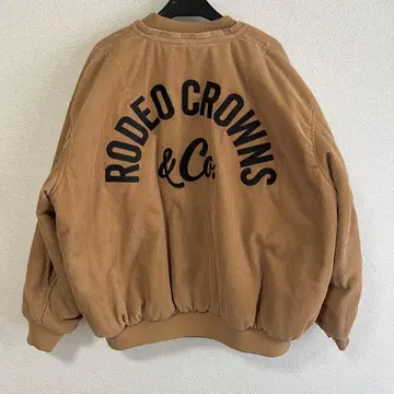 RODEO CROWNS 코듀로이 나일론 자켓 리버서블 착용컷 있음