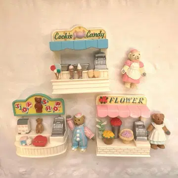 타카라 테디베어 하우스 샵 세트