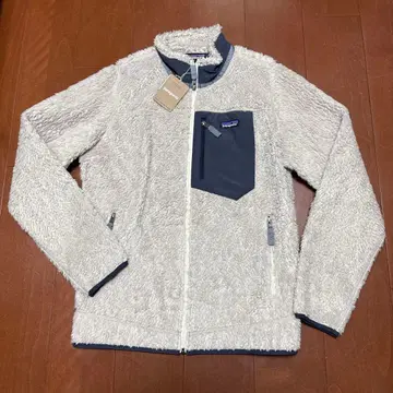 patagonia 플리스 자켓 화이트/네이비