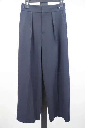 나노 유니버스 네이비 와이드 팬츠 플리츠 0065