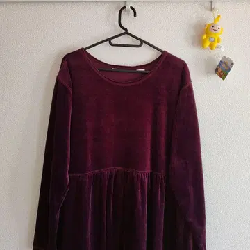 vintage 벨로아 롱 원피스