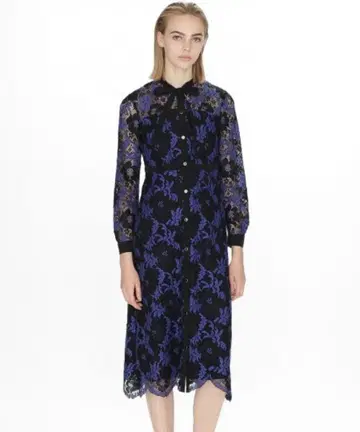 그레이스 콘티넨탈 레이스 보타이 원피스