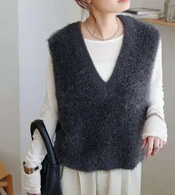 Discoat 페더 숏 베스트 차콜 그레이