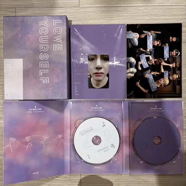 방탄 럽셀 뉴욕 dvd 포카 태형 디비디 뷔