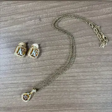 [ 2세트 ] 니나리치 목걸이, 귀찌 골드