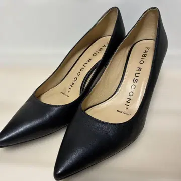 FABIO RUSCONI 블랙 하이힐 펌프스 36 1/2