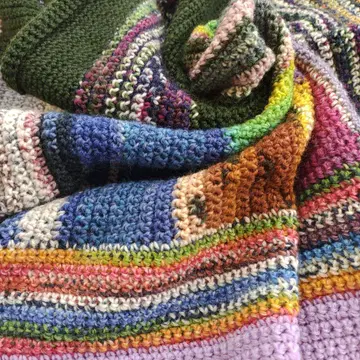 오팔 털실 담요