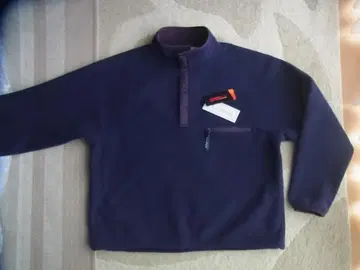 거의 새상품 LL 비 하프 스냅 플리스 자켓 D 퍼플 M