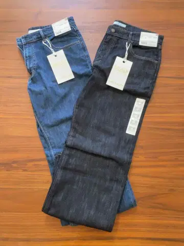 초특가 새상품 2세트 유니클로 내추럴 핏 청바지 인심 77cm