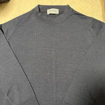 JOHN SMEDLEY 블루 그레이 긴팔 니트 XS