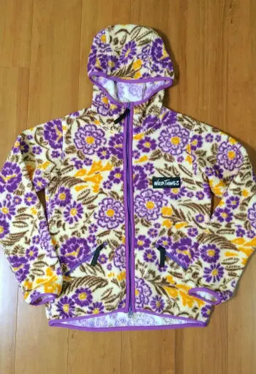 와일드 띵스 꽃무늬 플리스 자켓