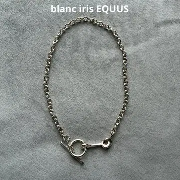 blanc iris EQUUS 스털링 실버 목걸이 46cm
