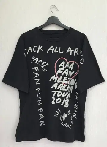 H109 AAA 2018 팬미팅 라이브 셔츠 M 블랙