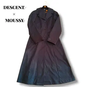 마우지 데상트 콜라보 트렌치코트 M 다크 네이비 롱 코트